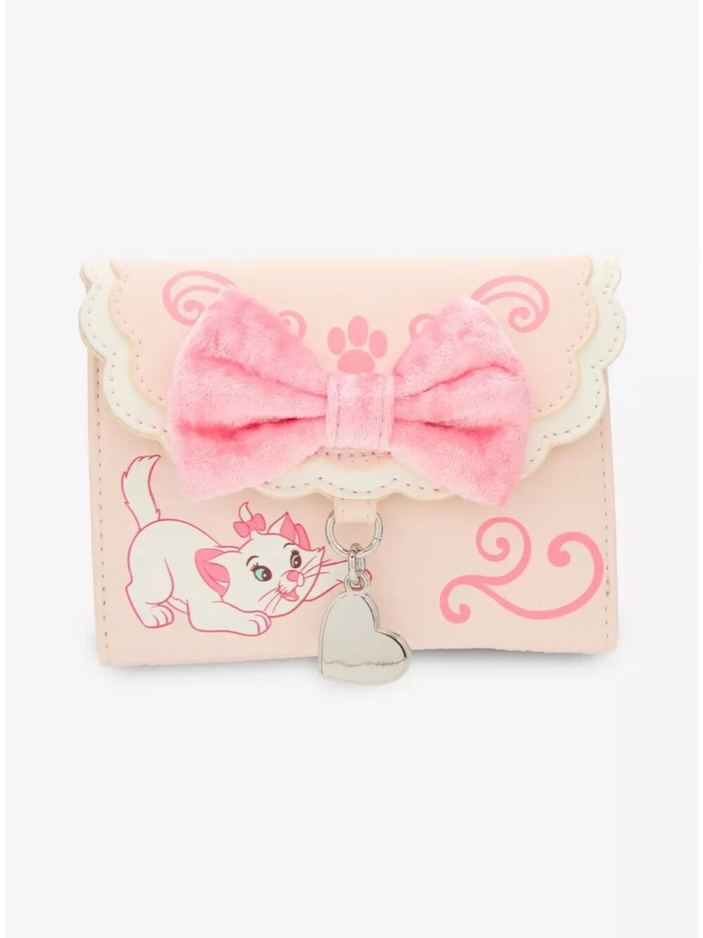 Loungefly Disney Aristocats Marie Wallet Velvet Bow Snap Wallet New